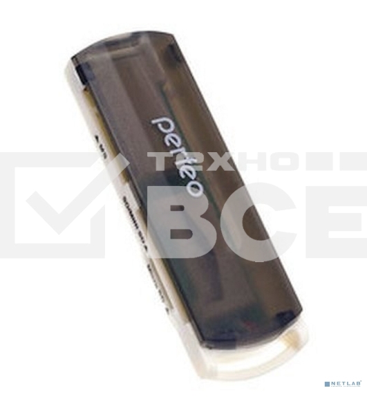 Кард-ридер Perfeo Card Reader SD/MMC+Micro SD+MS+M2, (PF-VI-R013 Black) черный (PF_4259)