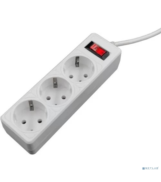 Сетевой фильтр 5bites GARDA SP3W-518 3S, 3x0.75 мм2, 1.8 м, белый