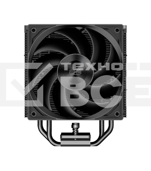 Кулер для процессора PCCooler RZ500 BK (250W, 4-pin PWM, 155mm, Al/Cu, 5x6mm, 1x120mm, 86.73CFM, 32dBA, 2200RPM, S: 1851/1700/1200/115X, AM5/AM4, black)