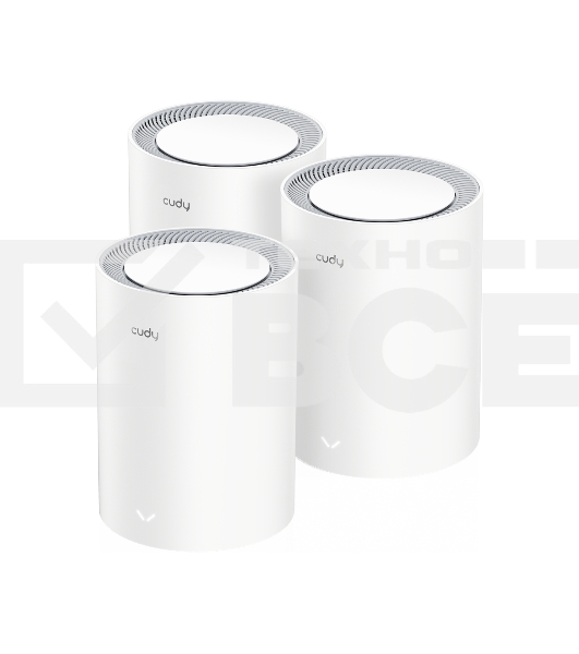 Wi-Fi Mesh-система/ AX3000 Wi-Fi 6 Mesh 2.5G Solution 3-Pack, Dual-Band,  Chipset MT7981BA+MT7976CN+RTL8221B, 802.11ax/ac/a/b/g/n,  2402Mbps at 5GHz + 574Mbps at 2.4GHz,  2.5G WAN+GE LAN, 5 internal antennas,  MU-MIMO, DDNS, Zerotier/Wireguard/OpenVPN/IPS