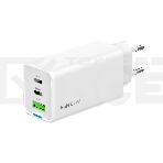 Зарядное устройство Cablexpert MP3A-PC-65, 65Вт GaN, 3,25A, QC4.0/PD, 2xType-C, 1xUSB, белый, коробка, фото2