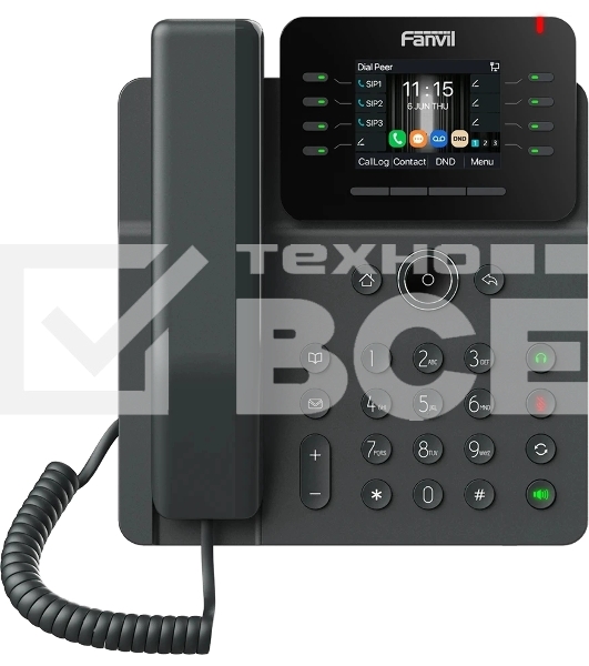 Телефон IP Fanvil V62G черный