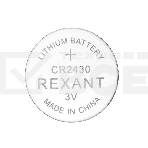Батарейка литиевая Rexant CR2430 3В блистер 5 шт., фото 1