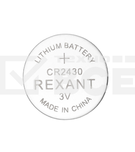 Батарейка литиевая Rexant CR2430 3В блистер 5 шт.