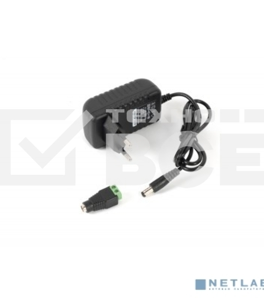 Источник питания Mollusk-VRK 12/1 12В, 1А. Сетевой диапазон 110-245В встр. вилка