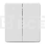 Выключатель Kranz ROUND 2 кл перекрестный (переключатель) 10А с/у перламутр, фото 1