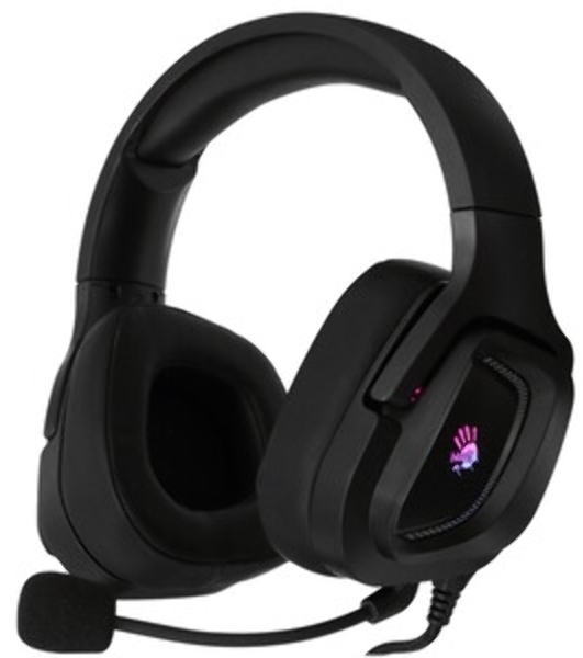 Гарнитура Bloody G573P чёрный, проводная, подсветка, совместимость с PS5, Xbox