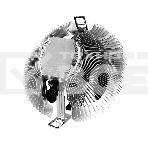 Кулер Cooler ID-Cooling DK-01S серебристый/черный 80мм алюминий 2200rpm 24db 3-pin 65W, фото4