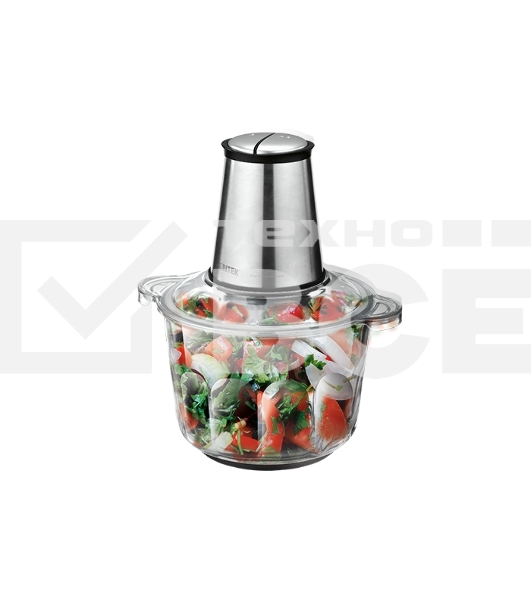 Измельчитель Centek CT-1395 Сталь <600Вт> 2 скорости, стеклянная чаша 2,0л, разборные ножи, 4 лезвия