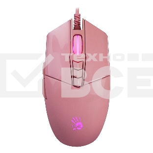 Мышь проводная A4Tech Bloody P91s розовый, 8000 dpi, USB, кнопки - 8