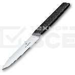 Нож кухонный Victorinox Swiss Modern (6.9003.10) стальной разделочный лезв.100мм прямая заточка черный, фото2