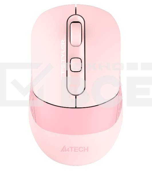 Мышь беспроводная A4Tech Fstyler FB10C розовый, 2000 dpi, радиоканал, Bluetooth, USB, кнопки - 4
