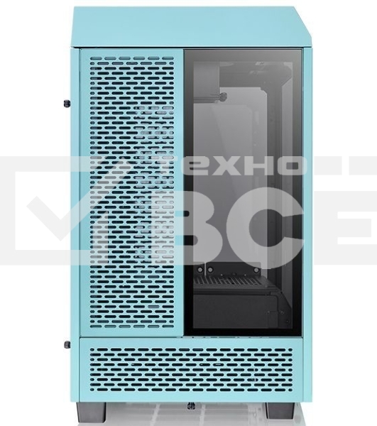 Корпус Thermaltake The Tower 100 Turquoise черный без БП miniITX 1x120mm 3x140mm 2xUSB3.0 audio bott PSU