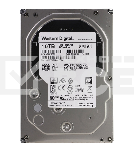 Жесткий диск Western Digital SATA 10Tb 7200RPM 6Gb/S 256MB DC HC330 0B42266
