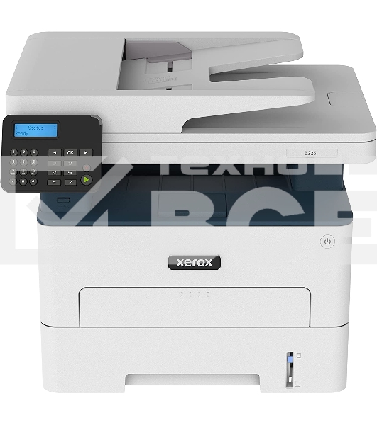 МФУ лазерный Xerox B225 (B225V_DNI), A4, ч/б, печ. до 34 стр/мин., скан. до 23 стр/мин. (ч/б) 7 стр/мин. (цвет), 600x600dpi, USB, RJ-45, Wi-Fi