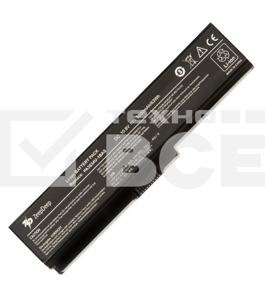 Аккумулятор повышенной емкости для ноутбука Toshiba Satellite L750 ZeepDeep Energy 63Wh, 5800mAh, 10.8V-11.1V