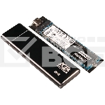Внешний корпус AgeStar USB 3.1 Type-C M.2 NVME (M-key)  AgeStar 31UBNV5C (BLACK), алюминий, черный, фото8