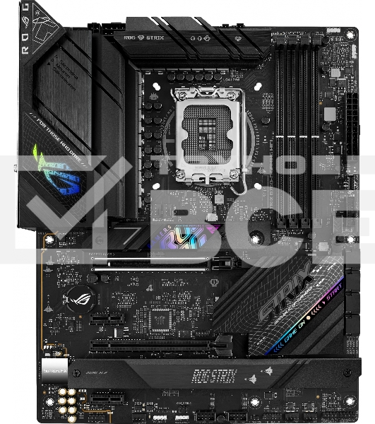 Материнская плата ASUS ROG STRIX B760-F GAMING WIFI, LGA 1700, Intel B760, 4xDDR5, 4xSATA, 3xM.2, 1xPCI-E 5.0 x16, 1xPCI-E 3.0 x4, 1xHDMI, 1xDP, 1x 2.5Gb LAN, 1xUSB-A 3.2 Gen 2, 6xUSB-A 3.2 Gen 1, 1xUSB-C 3.2 Gen 2x2, 5x3.5 мм, 7.1, Standard-ATX