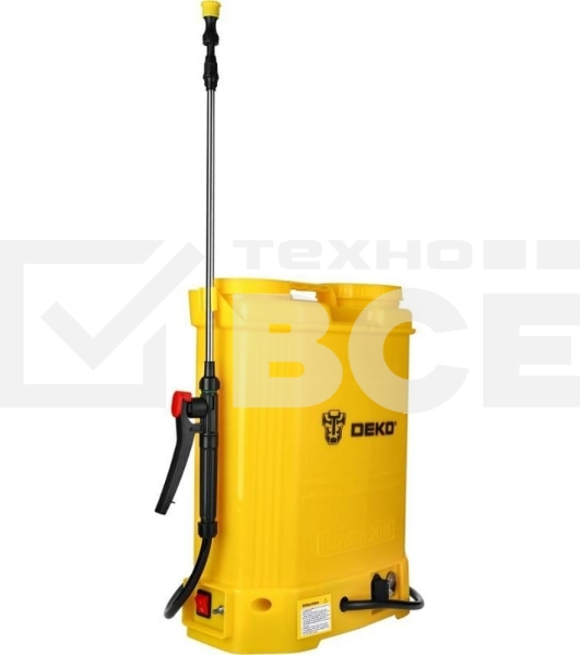 Опрыскиватель Deko DKSP10 16л желтый (065-0954)