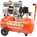 Компрессор Patriot поршневой безмасляный WO 24-260S , 260 л/мин, 8 бар, 1500 Вт, 24 л, быстросъемный 1/4
