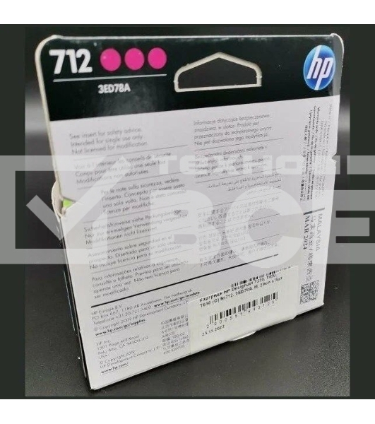 Картридж струйный HP 712 3ED78A пурпурный x3упак. (29мл) для HP DJ Т230/630