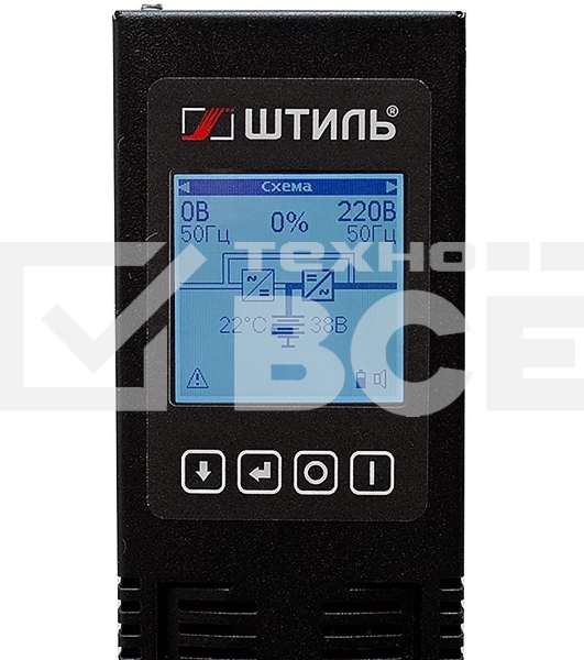 Источник бесперебойного питания ШТИЛЬ 2000 ВА; on-line; батарея: 72В,  int, ext (no incl; 2U; rack / tower