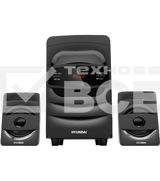 Микросистема Hyundai H-MS1404 черный 30Вт FM USB BT SD