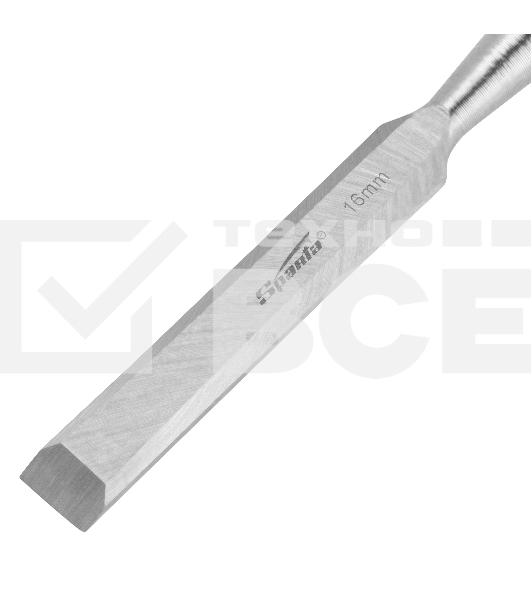 Стамеска Sparta 16 мм, плоская, пластиковая рукоятка