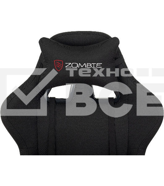 Кресло игровое Zombie Predator Neo Black черный, крестов. пластик