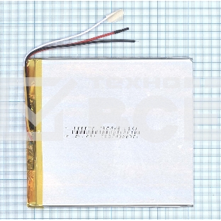 Аккумулятор Li-Pol (батарея) 3*95*110мм 3pin 3.7V/3800mAh