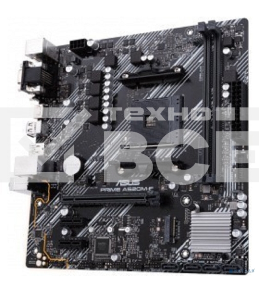Материнская плата ASUS PRIME A520M-E, AM4, AMD A520, 2xDDR4, 4xSATA, 1xM.2, 1xPCI-E 3.0 x16, 2xUSB-A 3.2 Gen 1, 1xUSB 3.2 Gen 2, 1xDVI-D, 1xHDMI, 1xVGA, 1x 1Gb LAN, 3x3.5 мм, 7.1, Micro-ATX