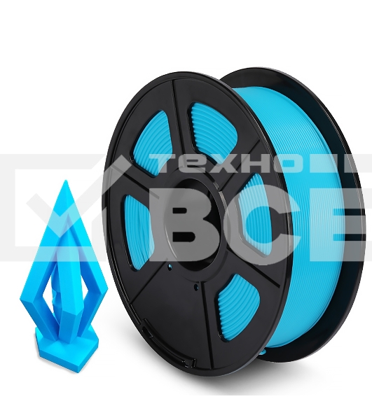 Филамент NVPRINT PLA Cyan для 3D печати диаметр 1.75мм  длина 330 метров  масса 1 кг