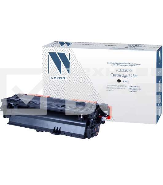 Картридж лазерный NVPrint совместимый HP CE250X Black для LJ Color CM3530/CP3525 (10500k)