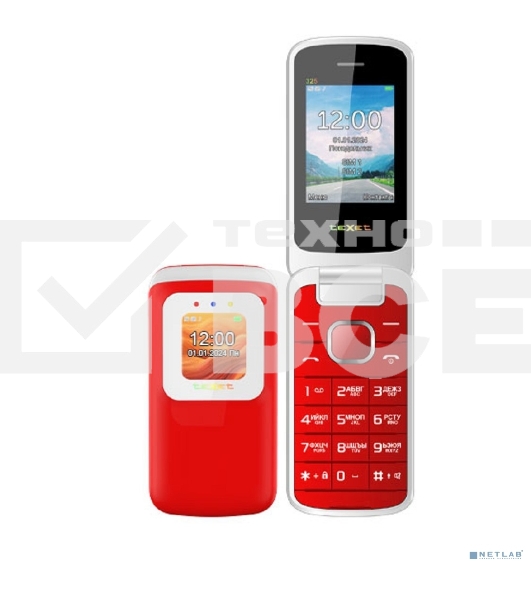 Мобильный телефон TeXet TM-325 гранатовый