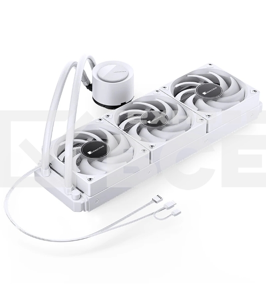 Система жидкостного охлаждения JONSBO TG-360 белый 120мм алюминий+медь 1800rpm 35.4db 4-pin 300W