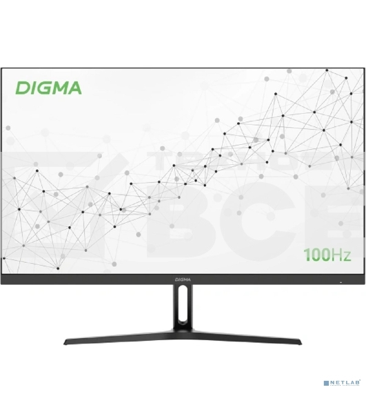Монитор 23.8' Digma Progress 24P305F IPS 1920x1080, 100 Гц, 5 мс, 16:9, 250 кд/м², 1xHDMI, 1xVGA, 2x2 Вт, черный
