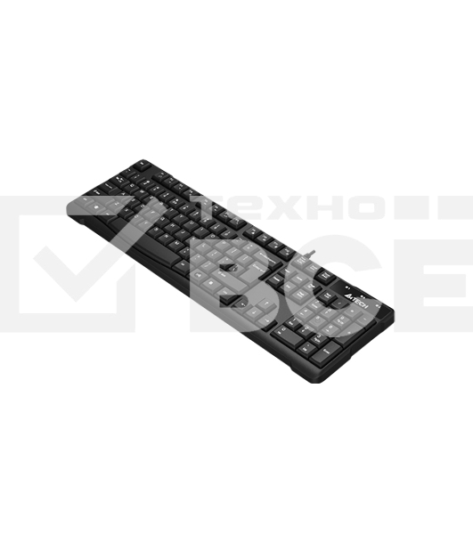 Клавиатура A4Tech KR-750 проводная, USB Type-A, чёрный