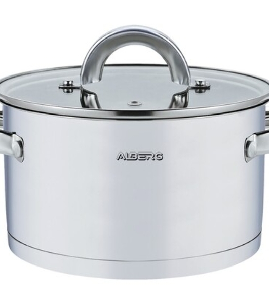 Кастрюля ALBERG AL-2130 с крышкой 7,6 л