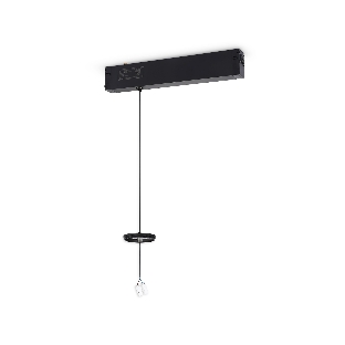 A2652 BK черный крепеж трековый подвесной для корпуса DIY D60mm 240*42*25 H1500