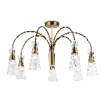Люстра Ambrella light LH55703/7 BS/CL латунь/прозрачный E14*7 max 40W D745*460, фото9