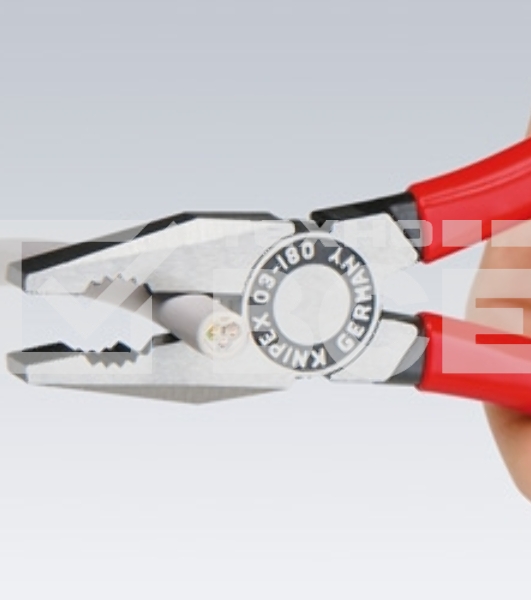 Пассатижи KNIPEX 0302180180мм ручки с двухцветными многокомпонентными чехлами