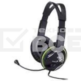 Наушники Genius Гарнитура HS-400A черно/зеленый