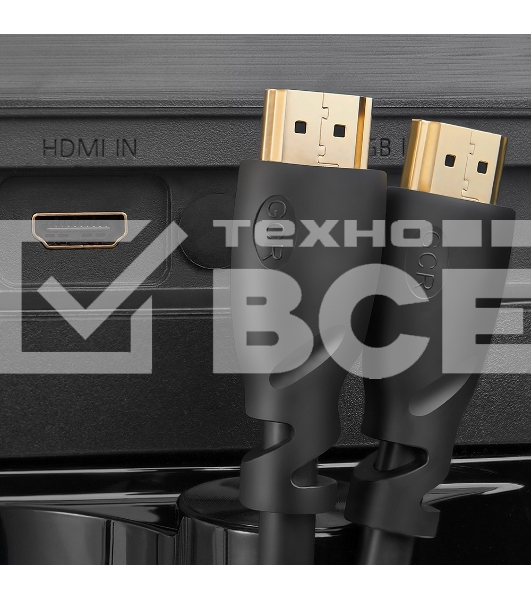 Кабель Greenconnect 1.5m HDMI 1.4, OD7.3мм, 30/30 AWG, позолоченные контакты, Ethernet 10.2 Гбит/с, 3D, 4K, экран Greenconnect Кабель 1.5m HDMI 1.4, OD7.3мм, 30/30 AWG, позолоченные контакты, Ethernet 10.2 Гбит/с, 3D, 4K, экран