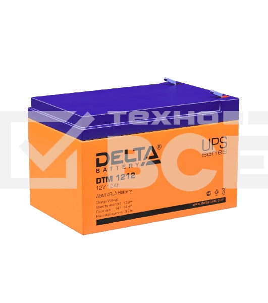 Батарея Delta DTM 1212 (12V, 12Ah)