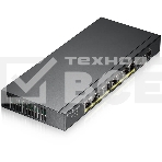 Коммутатор Smart L2 PoE+ Zyxel GS1900-10HP, 8xGE PoE+, 2xSFP, настольный, бесшумный, бюджет PoE 77 Вт, фото2