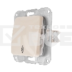 Переключатель DEA 1кл прох. с/у 10А мех. Беж KRANZ, фото 1