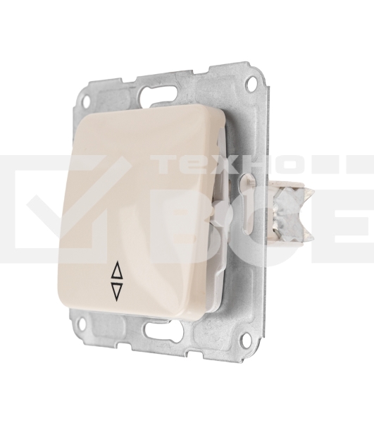 Переключатель DEA 1кл прох. с/у 10А мех. Беж KRANZ