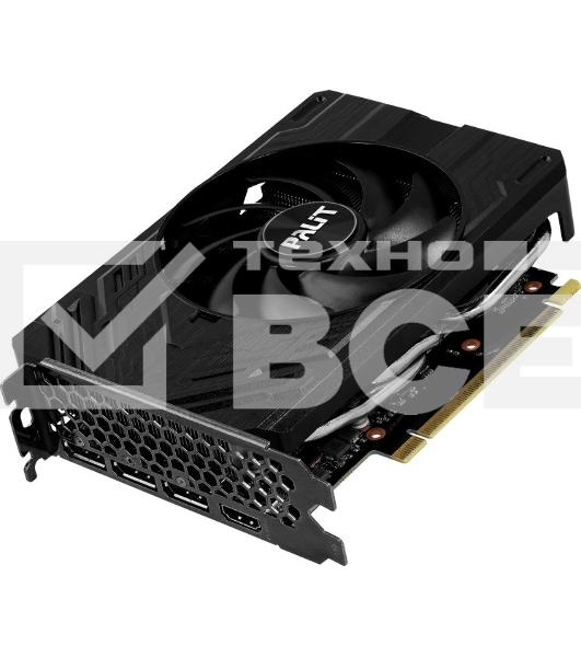 Видеокарта Palit RTX4060TI STORMX NVIDIA GeForce RTX 4060TI 8192Mb PCI-E 4.0 128 GDDR6 2535/9000 HDMIx1 DPx3 HDCP Ret