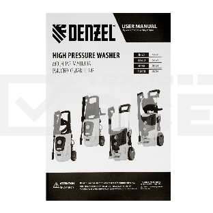 Моечная машина высокого давления Denzel R-180D, 2200 Вт, 180 бар, 380 л/ч, с барабаном