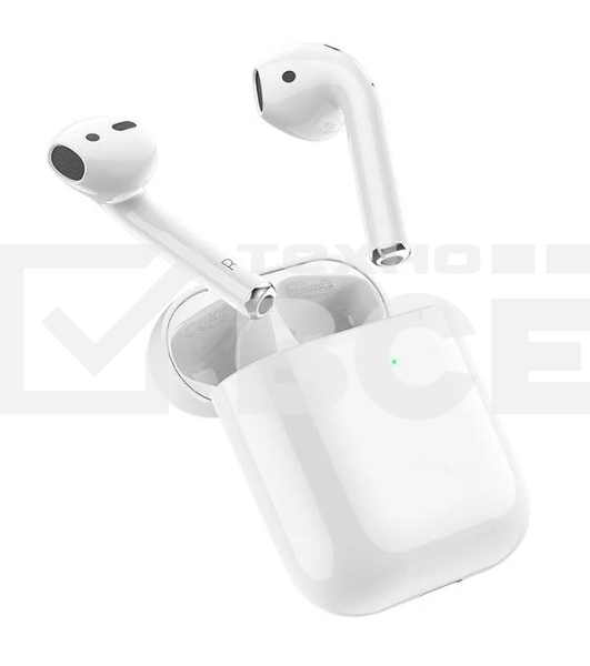 Наушники HOCO EW02 Plus беспроводные оригинальной серии с док станцией TWS  BT 5.1 белый